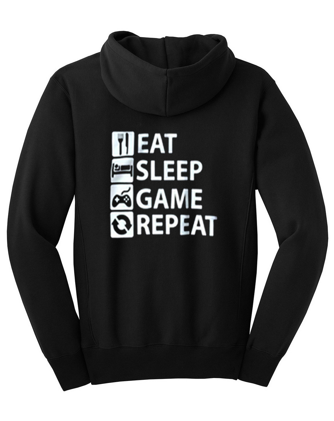 Eat Sleep Game Repeat Hoodie - Superteeshops