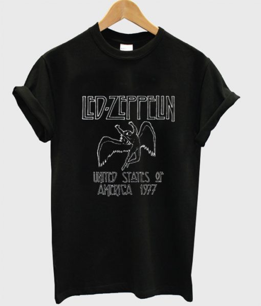 Led Zeppelin 1977 USA T Shirt