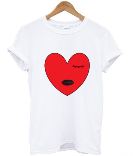 Love Lip With Funny Eyebrow T Shirt