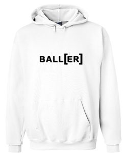 Baller Pullover White Hoodie