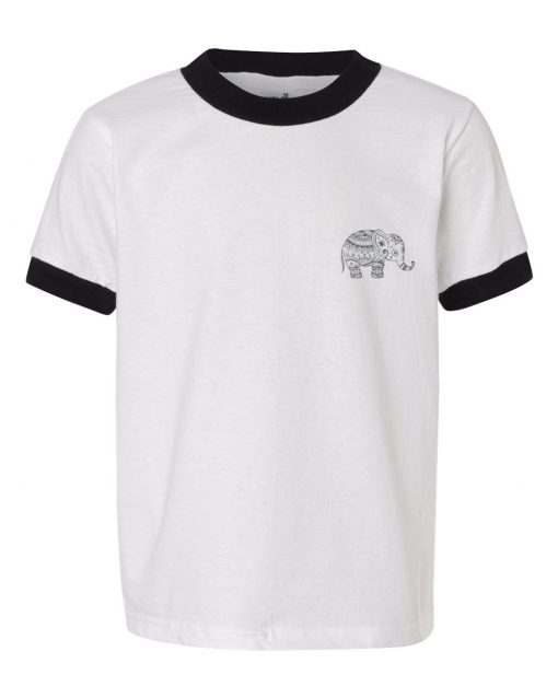 Elephant Ringer T Shirt