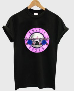 Guns n Roses Pink Round Logo T Shirt