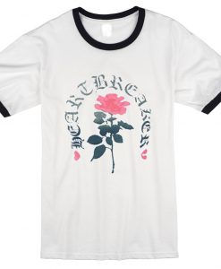 Heartbreaker Flower Ringer T Shirt