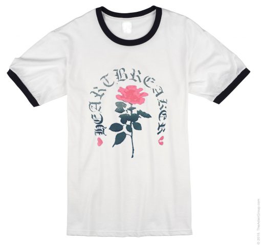 Heartbreaker Flower Ringer T Shirt