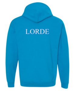 Lorde Blue Hoodie Back