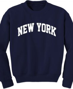 New York Navy Sweatshirt Men And Women