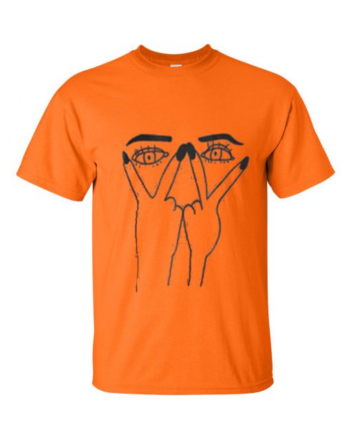 Piss on Eyes Orange T Shirt