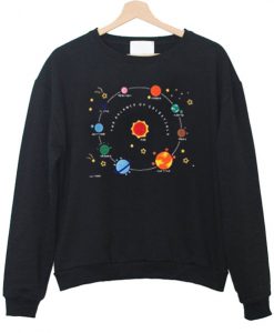 Planets Solar System And Star Sweatshirt