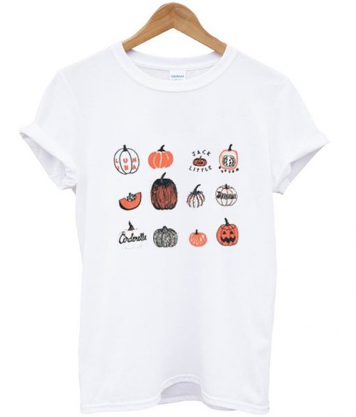 Pumpkin Halloween Screen Print T Shirt