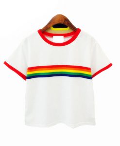 Rainbow Ringer T Shirt