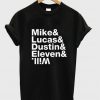 Stranger Things Cast Name T Shirt