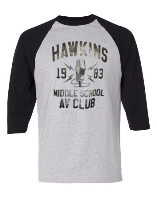 Stranger Things Hawkins Baseball T Shirt