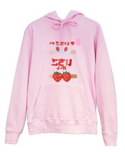 Strawberry Japanese Pink Hoodie