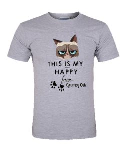 This Is My Happy Face Grumpy Cat T Shirt