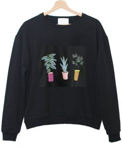 Three Potted Plants Sweatshirt