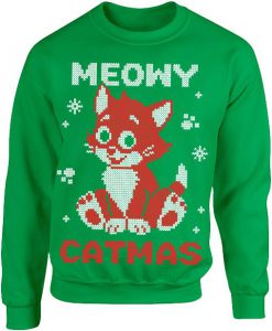 Ugly Meowy Catmas Sweatshirt