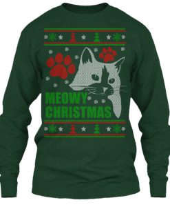 Ugly Meowy Chrimas Sweatshirt