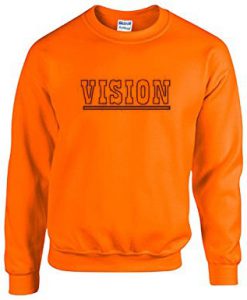 Vision Orange Color Sweatshirt