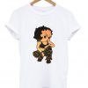 Betty Boop Soldier Camo T Shirt