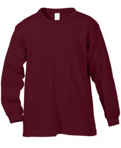 Cute Maroon Long Sleeve