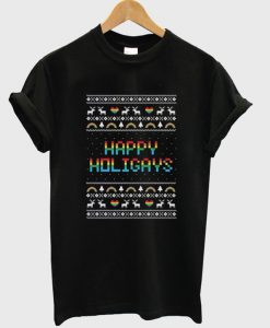 Happy Holigays Ugly Christmas T Shirt