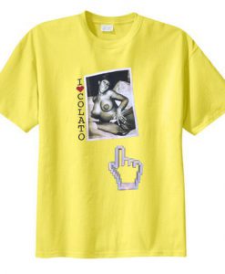 I Love Colato Yellow T shirt