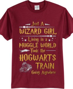 Just a Wizard Girl T Shirt