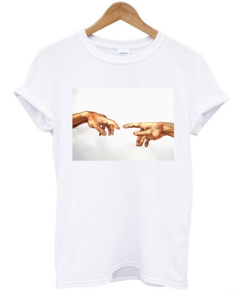 Michelangelo Sistine Chapel Hands T Shirt