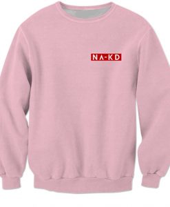 NA-KD Light Pink Sweatshirt