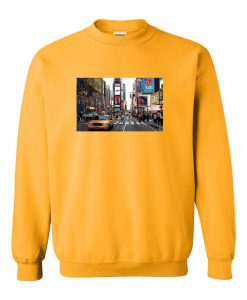 Neon Streets of Times Square in Korea`s Sweatshirt