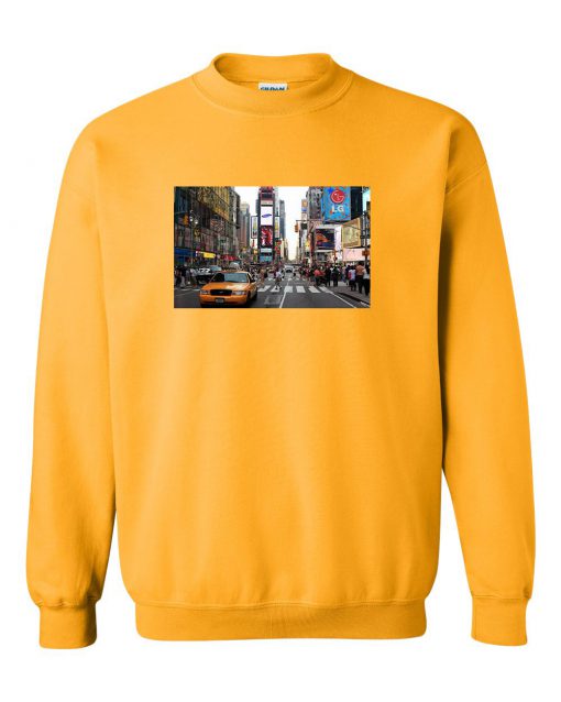 Neon Streets of Times Square in Korea`s Sweatshirt