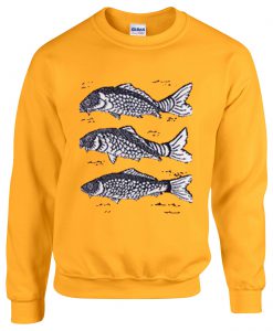 Orange Sweater Fish Sweatshirt