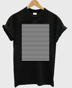 Striped Black T Shirt