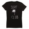 Surf Club With Palm Tree T Shirt Back