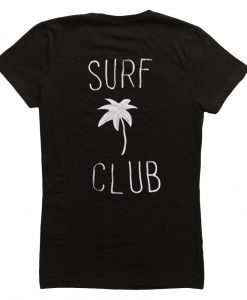 Surf Club With Palm Tree T Shirt Back