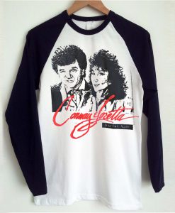 Vintage Conway and loretta together again Raglan T Shirt