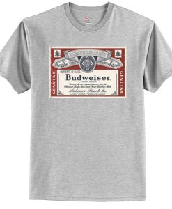 Budweiser Distressed Label T Shirt