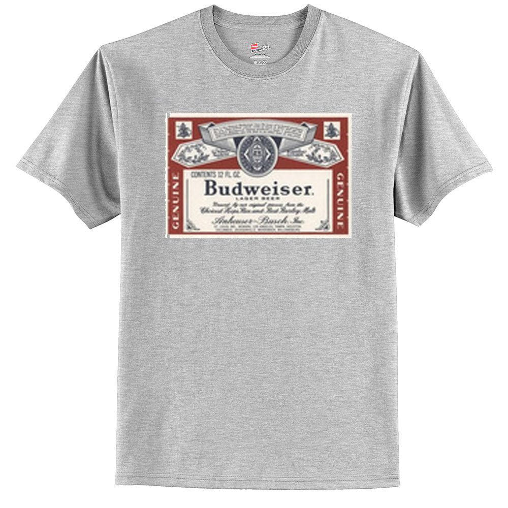 Budweiser Distressed Label T Shirt