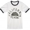 California PE 143WC Ringer T Shirt