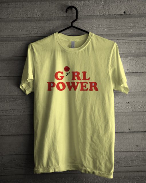 Girl Power Yellow T Shirt