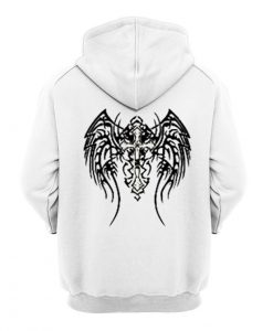 Set of Cross and Wings Hoodie BACK