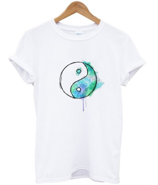 Yin Yang Watercolor T Shirt