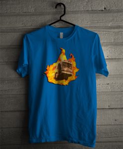 Flaming Bus T Shirt