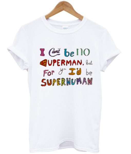 I Can't Be No Superman Crop Shirts