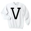 V College Font Sweatshirt and Hoodie
