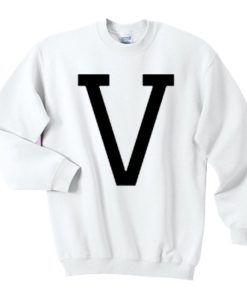 V College Font Sweatshirt and Hoodie