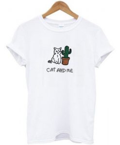 Cat And Me Cactus T Shirt