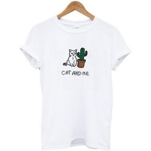 Cat And Me Cactus T Shirt