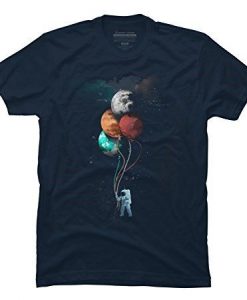 The spaceman's trip Men's X-Large Navy Graphic T Shirt