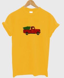 Red Truck in Yellow T Shirt